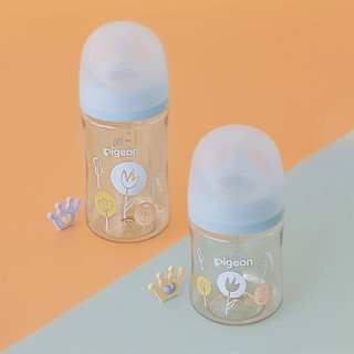 Bình sữa pigeon ppsu plus thế hệ iii phiên bản nhật hình hoa 160ml/240ml