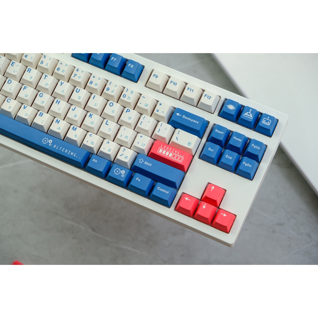 GMK Blue Keycap, 129 Phím Keycaps PBT Cherry Profile DYE-SUB Cá Tính GMK Keycaps Cho Bàn Phím Cơ