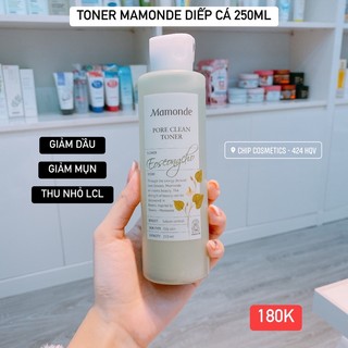 Nước hoa hồng Mamonde Pore Clean Toner diếp cá