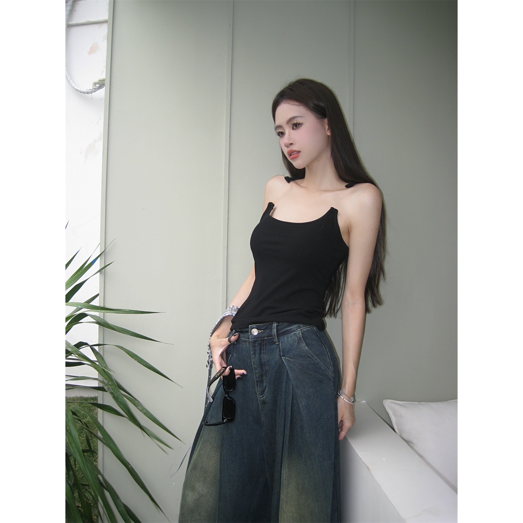 Lalisas Áo Hai Dây Vô Hình Thời Trang Hàn Quốc Quyến Rũ Cho Nữ