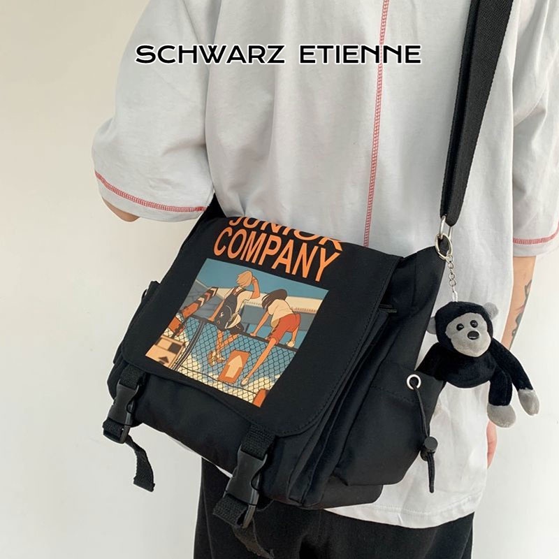 Schwarz ETIENNE Ba Lô Đi Học Phong Cách harajuku Nhật Bản Đơn Giản Cho Nam