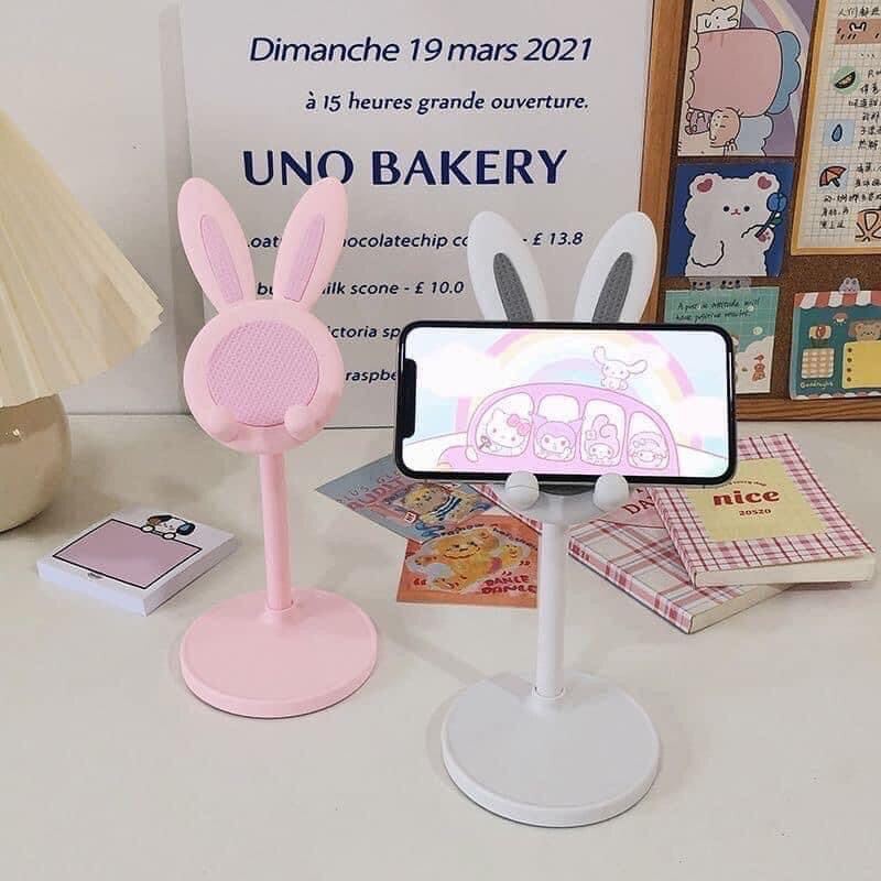 Giá Đỡ Điện Thoại Tai Thỏ, Kệ Đỡ Điện Thoại, Giá Đỡ Ipad Cute Chắc Chắn