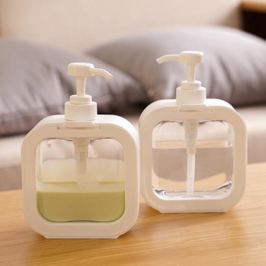 Chai đựng dầu gội,sữa tắm trong suốt 300/500ml sang trọng