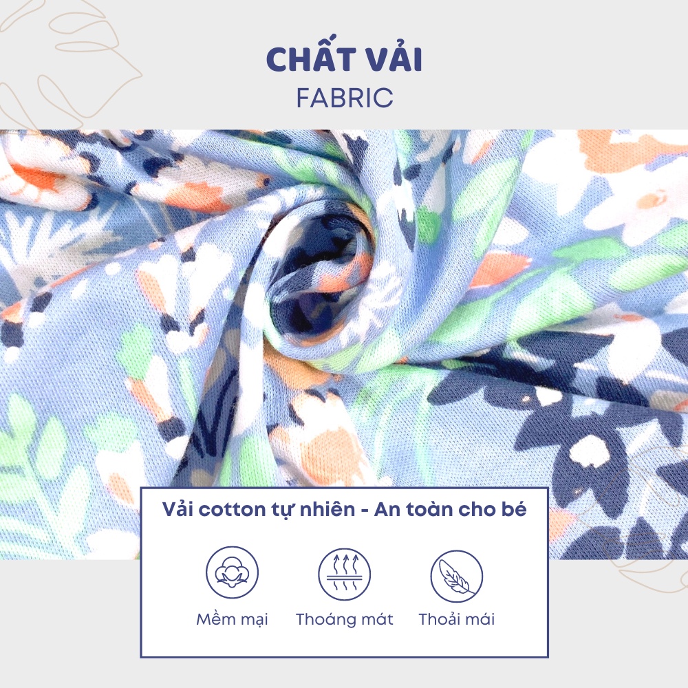 Bộ thun cotton cho bé gái,Set quần áo mùa hè bé gái in họa tiết đáng yêu - JJ Kíds