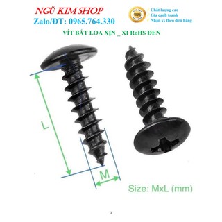 Vít bắt loa xịn m4, m4.5, m5 mạ đen