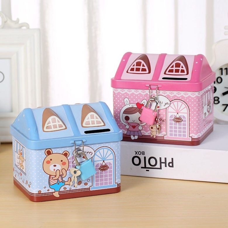 Két đựng tiền hình ngôi nhà, Két sắt mini tiết kiệm tiền cho bé nhanh tay để có sản phẩm sớm nhất nhé