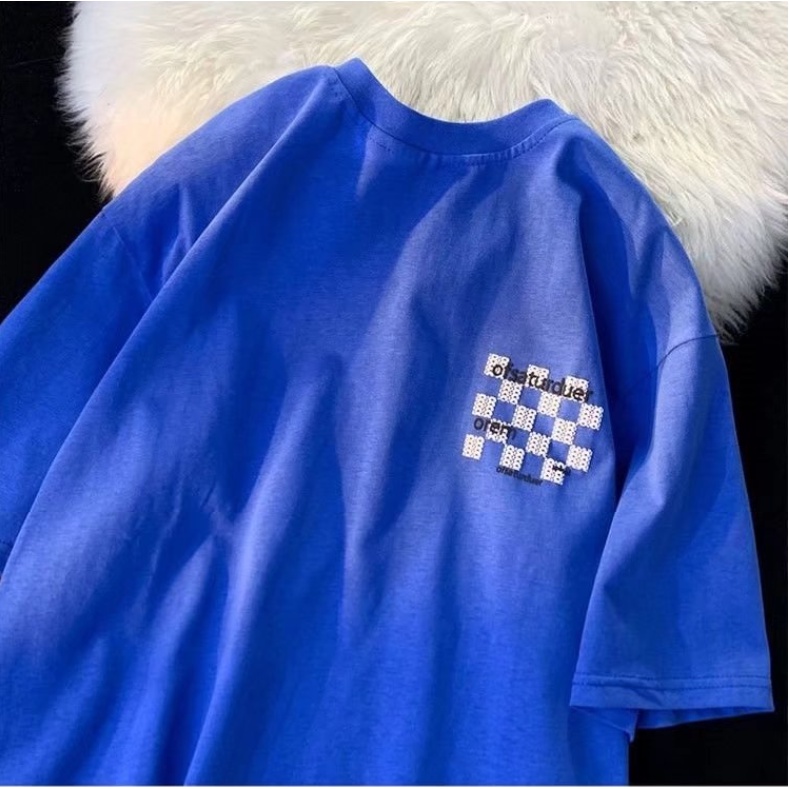 Áo phông nam hàn quốc simple áo thun nữ cổ tròn  unisex áo nam form rộng màu sắc rắn  bigsize t shirt áo đôi nam nu xu hướng in