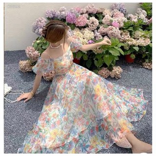ĐẦM MAXI HOA RỚT VAI HỞ LƯNG (KÈM VIDEO HÌNH THẬT)