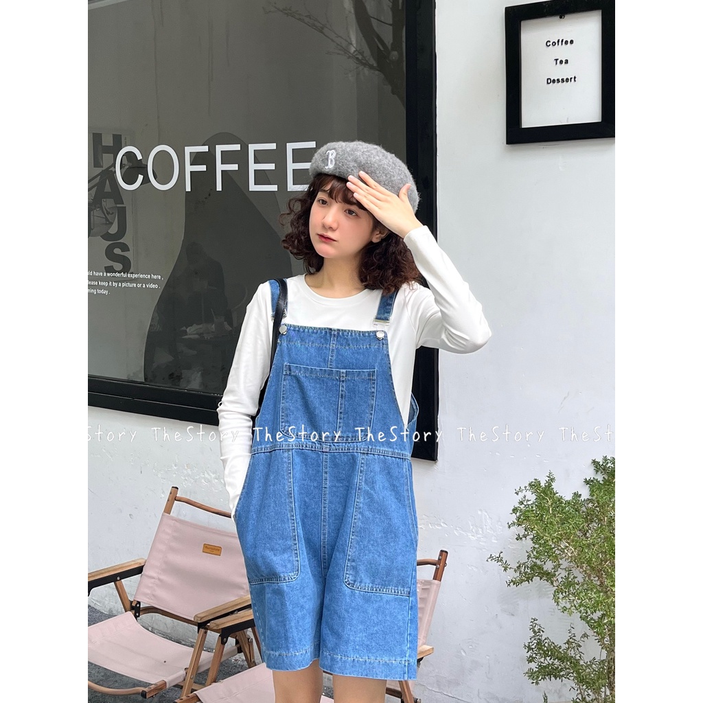 Quần yếm jean short  Q797