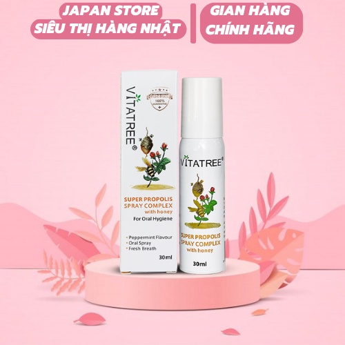 Chai xịt giảm đau họng Orihiro 30ml giúp giảm đau rát,ngứa họng