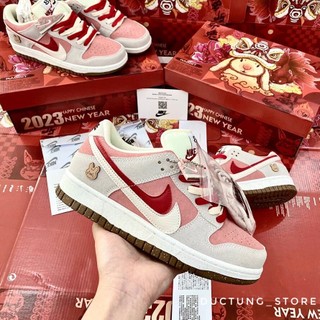 Giày sb dunk white pink 2023 bản cao cấp new - sb con thỏ