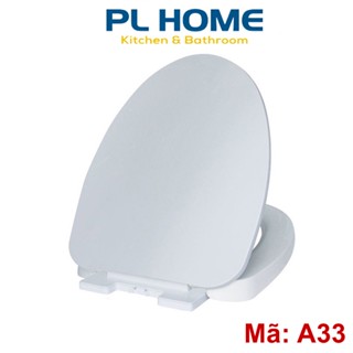 Nắp bồn cầu rơi êm HA33, sử dụng cho các loại bồn cầu, phụ kiện chân ốc inox