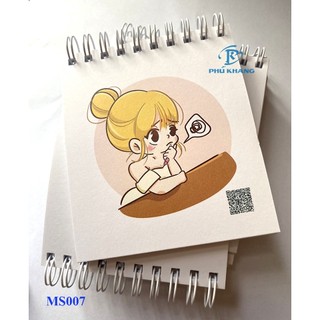 Sổ lò xo viết tay giao ngẫu nhiên, ghi chú bỏ túi mini a7