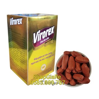 Virorex hỗ trợ viêm xoang triệu chứng, ngạn mũi, tắc mũi, chảy nước mũi hộp 60 viên