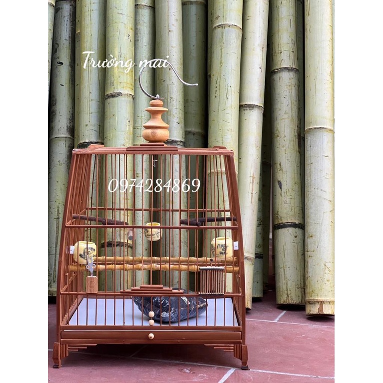 KHUNG LỒNG CHIM TRÚC CHÀO MÀO THÁI ĐẤU, VUÔNG ĐẤU ĐẸP CHẮC CHẮN GIÁ RẺ TỰ RÁP SIÊU DỄ tặng kèm dầu bóng