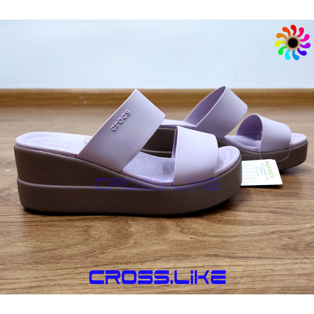 Dép lê nữ Brooklyn, dép lê cross quai ngang, dép cao gót, siêu êm, các màu