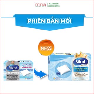 Bông Tẩy Trang Không Xơ SILCOT Dòng Cơ Bản Hộp 82 miếng - Bông Trang Điểm Dạng Túi Bán Chạy số 1 Nhật Bản