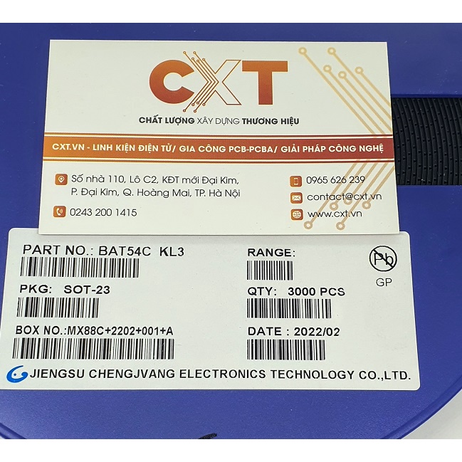 BAT54C Diode schottky 0.2A 30V SOT-23 (10c)
