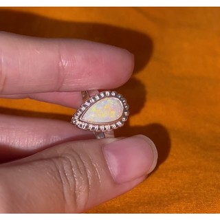 Nhẫn bạc Opal