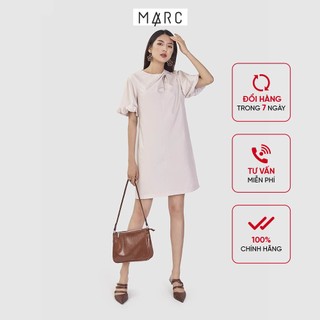 Đầm nữ MARC FASHION form suông nhấn cổ cutout cách điệu FASH024221