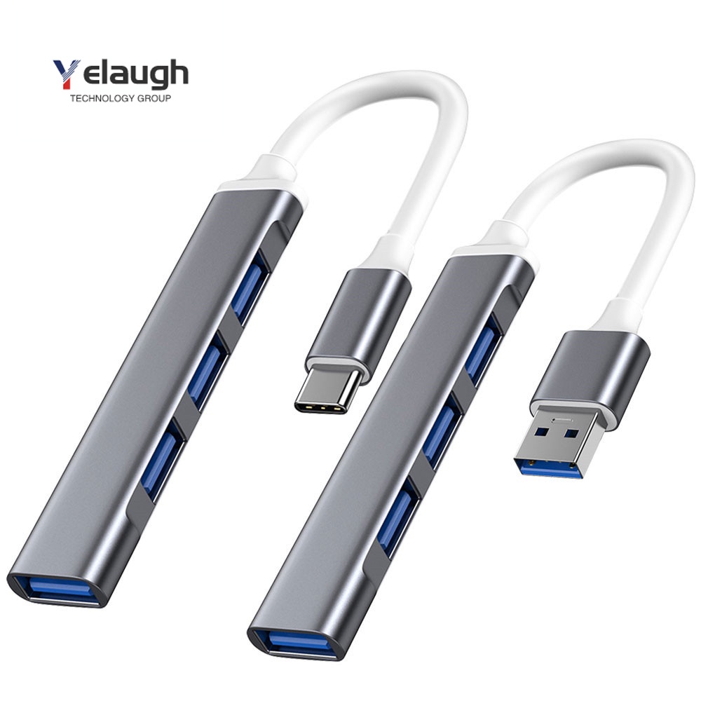 Bộ Chia 4 Cổng USB 3.0 Type C Cho Laptop Máy Tính