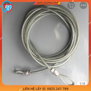Dây cáp khóa xe bọc nhựa 6 tấc , 8 tấc 1m , 2m , 3m , 5m , 8m , 10m phi 10mm.