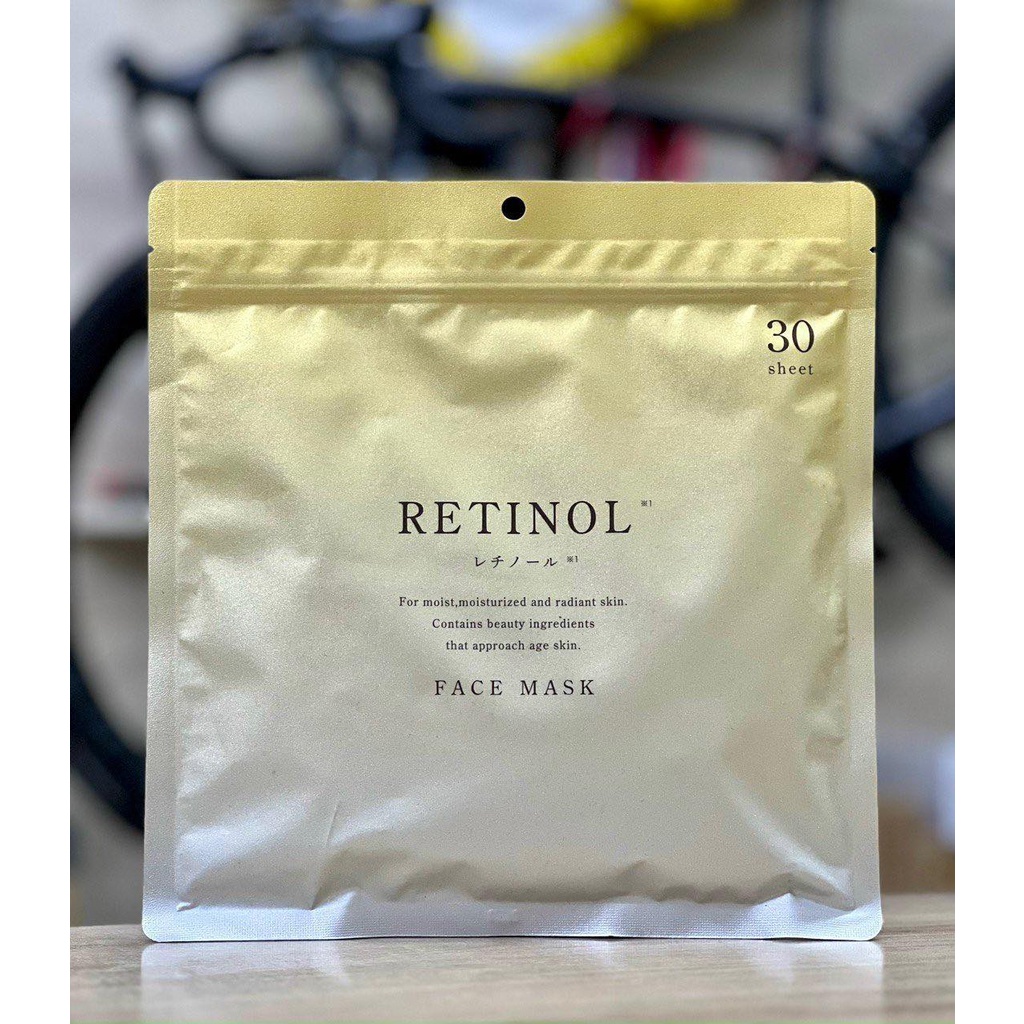 Mặt nạ Retinol và NIACINAME túi 30 miếng Nhật Bản