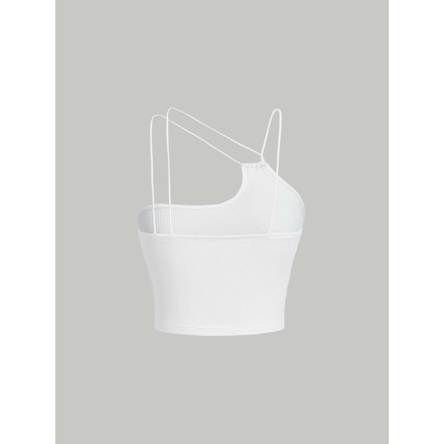 Áo croptop nữ hai dây JUNE.SG co giãn Áo croptop nữ body hai dây D015