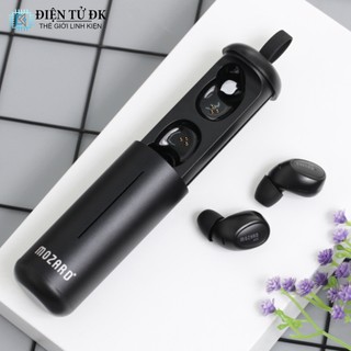 Tai nghe Bluetooth True Wireless Mozard AT5 Đen, chống nước IPX4