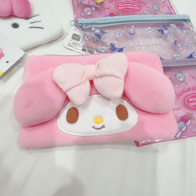 Ví/ Túi đa năng hình Melody, Kitty, Bunny, gấu Pooh x Daiso Hàn Quốc
