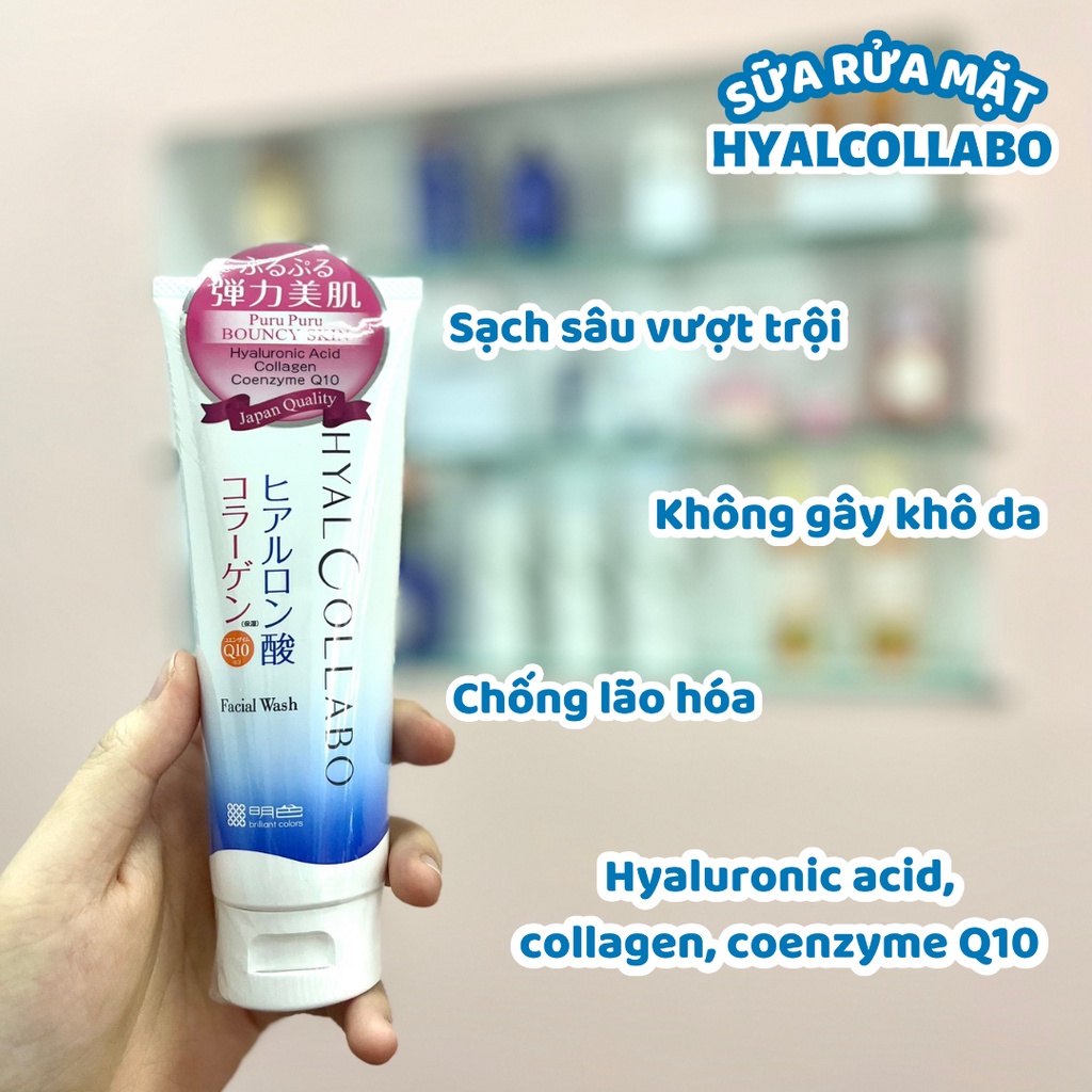Sữa Rửa Mặt Tạo Bọt, Ngăn Ngừa Lão Hóa Da Hyalcollabo 100g