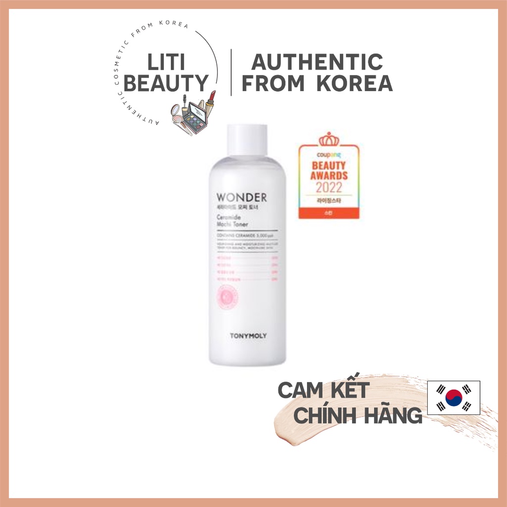 Nước cân bằng da cấp ẩm Wonder TonyMoly 500ml | TonyMoly Wonder Ceramide Mochi Toner 500ml