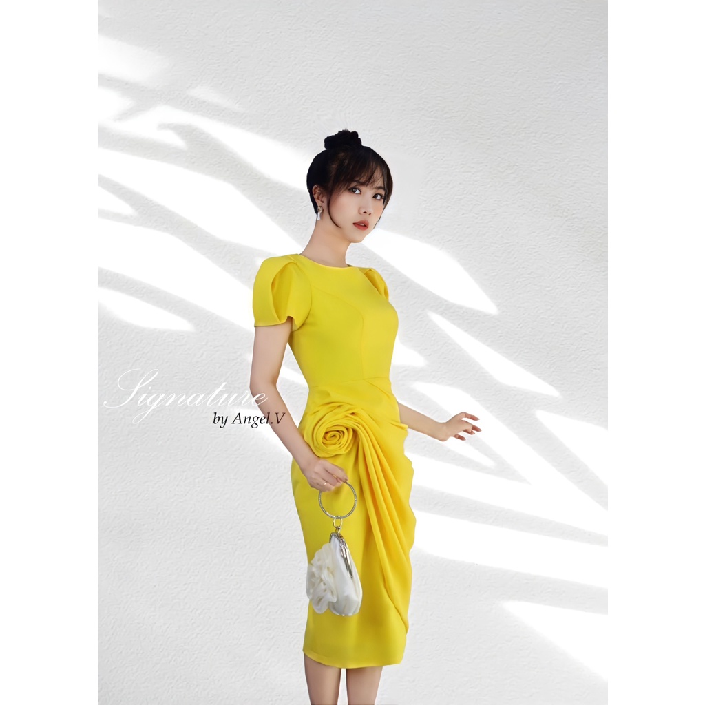 Đầm hoa 3D thiết kế cao cấp - Angel V