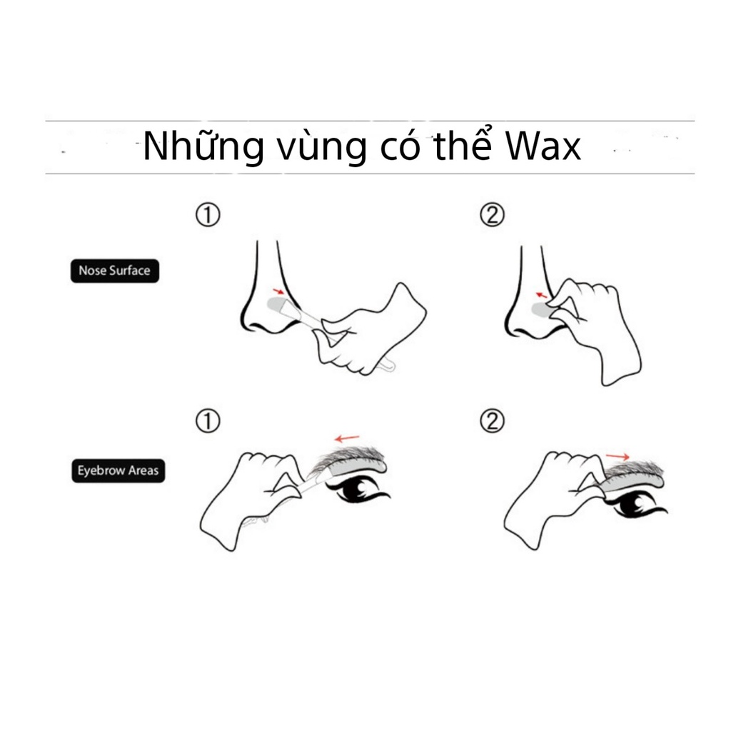 Bộ Đầy Đủ Dụng Cụ Wax Râu,Lông Mũi ,Lông Mày Chuyên Dùng Cho Spa và Tại Nhà,Siêu An Toàn Không Kích Ứng Da