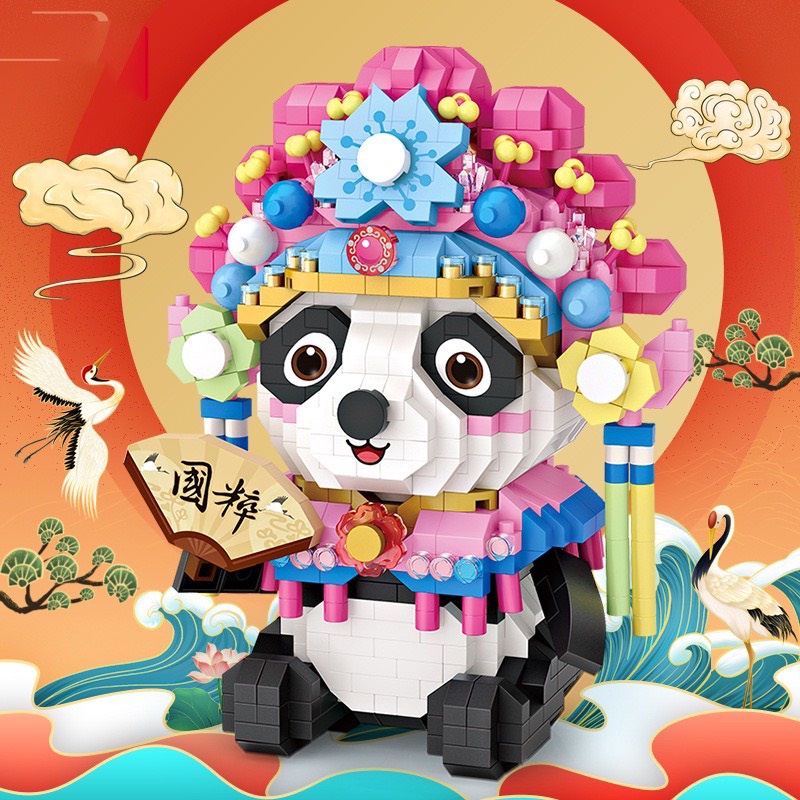 Đồ chơi lắp ráp mô hình nhân vật kinh kịch Opera linh thú-8101-9265