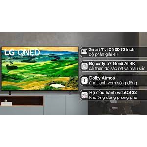 (Miễn phí vận chuyển miền Bắc) Smart Tivi QNED LG 4K 75 inch 75QNED80SQA - Bảo hành chính hãng | BigBuy360 - bigbuy360.vn