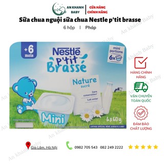 Sữa chua nestle p'tit brasse dạng vỉ 6 hộp date 5/2023