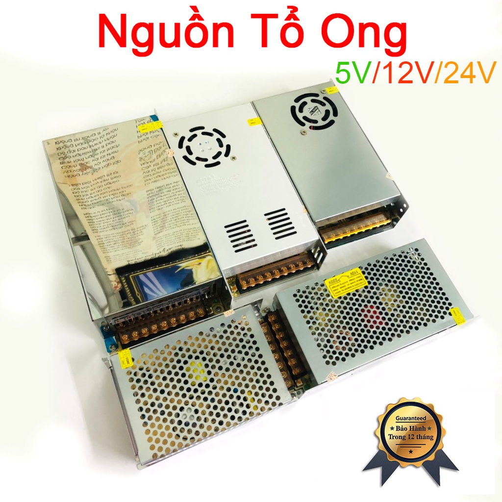 Nguồn 12V/5V/24V - 60A/40A/30A/20A/15A/10A/5A/3A dùng cho các thiết bị Camera, Đèn Led, Motor Mini...