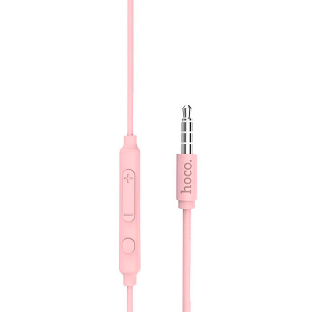 Tai nghe Hoco M55 jack 3.5mm dây TPE dẻo kèm Micro đàm thoại kèm nút tăng giảm âm lượng dài 1.2M