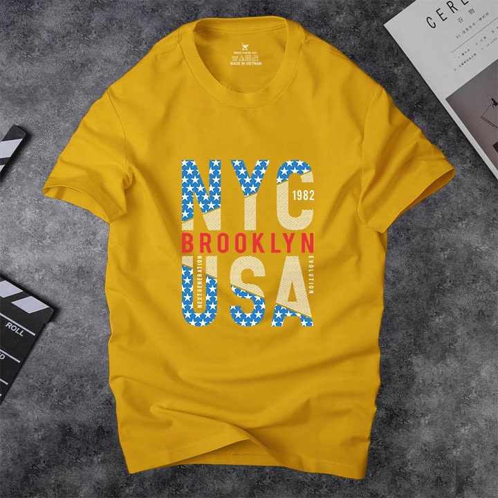 Áo thun nam cổ tròn Depstyle PT157 vải cotton 4 chiều mịn đẹp