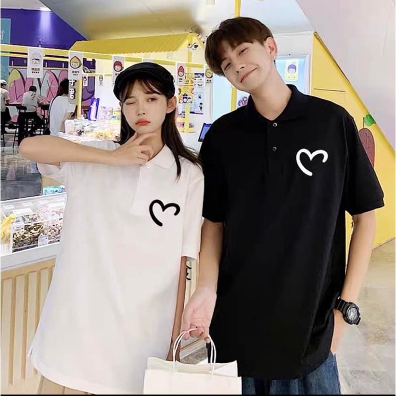 Áo polo đôi trái tim Neocouple