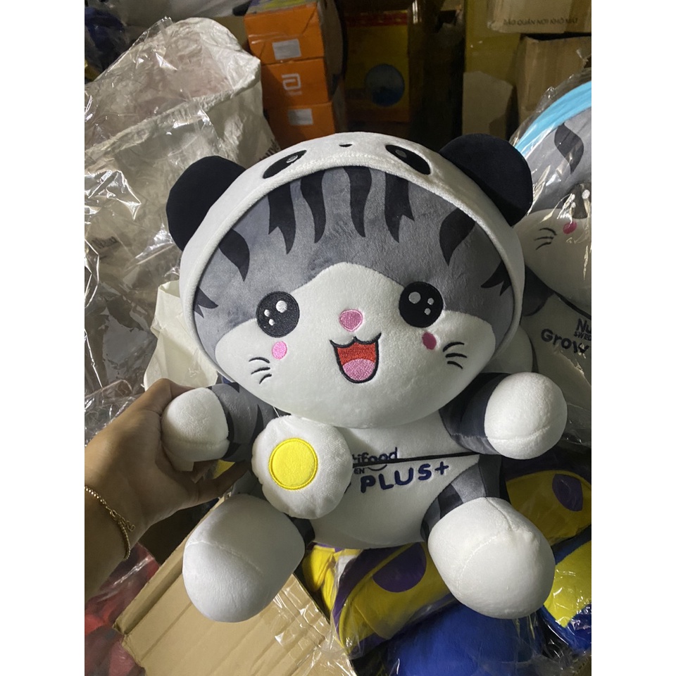 THÚ NHỒI BÔNG MÈO MAY MẮN QUÀ TẶNG SỮA NUTIFOOD