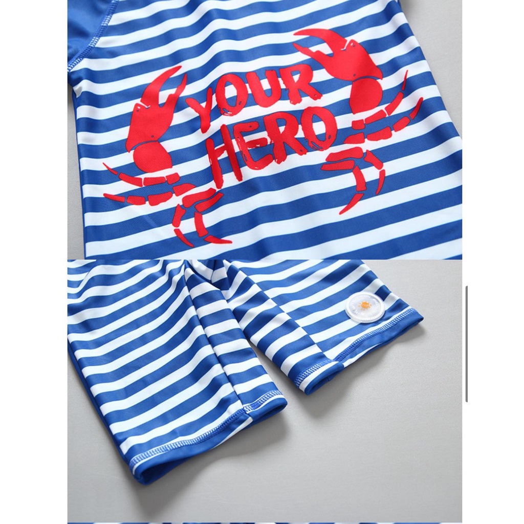 SET ĐỒ BƠI KÈM NÓN CHỐNG NẮNG UPF50+ CHO BÉ