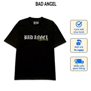 Áo thun unisex tay lỡ nam nữ Bad Angel cotton form rộng basic V1 BA230101