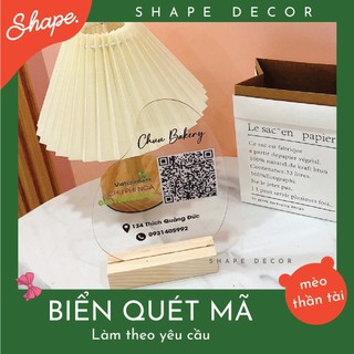 Biển bảng mã QR Số tài khoản làm theo yêu cầu