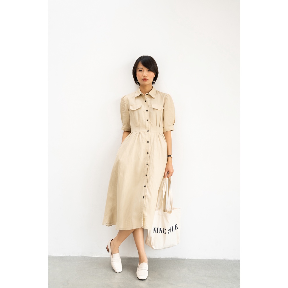 NINE 2 FINE - Đầm Linen dáng dài jade linen dress