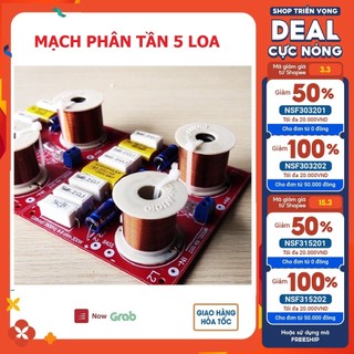[Tặng 5m dây] Bộ 2 Mạch phân tần 5 loa (2 bass 1 Mid 2 treble) bảo vệ loa dùng cho loa Karaoke - CÓ ĐÈN