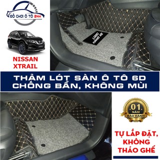 Thảm lót sàn ô tô 5D,6D Nissan Xtrail Giảm ồn, Không mùi, Chống thấm nước