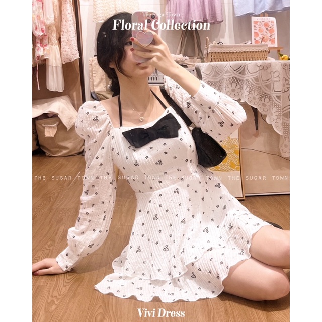 Váy đũi hoa Vivi Dress SugarTown