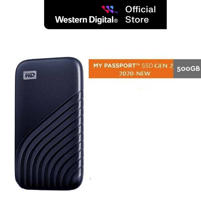 Ổ cứng di động Western Digital WD SSD My Passport USB 3.2 Gen 2 500GB - WDBAGF5000ABL